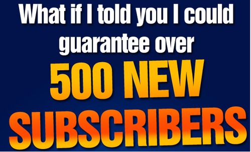 Product picture The Game Plan -500 subscribers per day Youtube